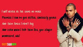 Chris Brown - Hollow [LYRIC VIDEO]