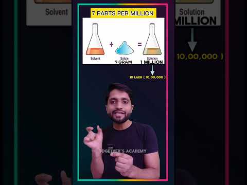 Parts per million #ppm #concentrationterms #moleconcept #aaloktiwari