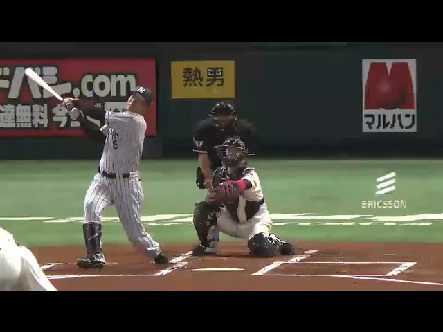 【2回表】ホークス・中田 元同僚のタイガース・福留に先制ホームラン許す 2015/6/10 H-T