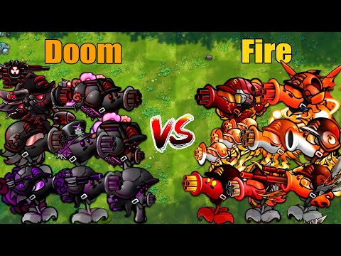 PVZ Fusion 3.3 Challenge!! Team Doom VS Team Fire VS 300 Zombie Random - Who Will Win?