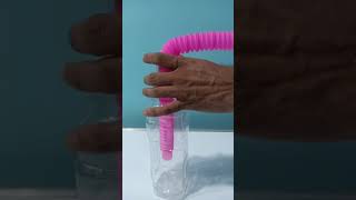 ASMR Pop Tubes in Water Bottle #shorts