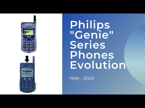 Philips "Genie" Series Phones Evolution | 1999 - 2000