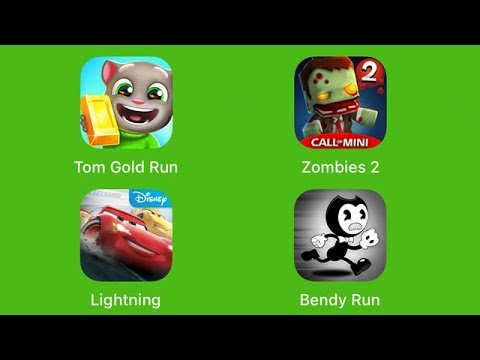 Talking Tom Gold Run, Call of Mini Zombies 2, Cars, Bendy in Nightmare Run [iOS Gameplay] Video