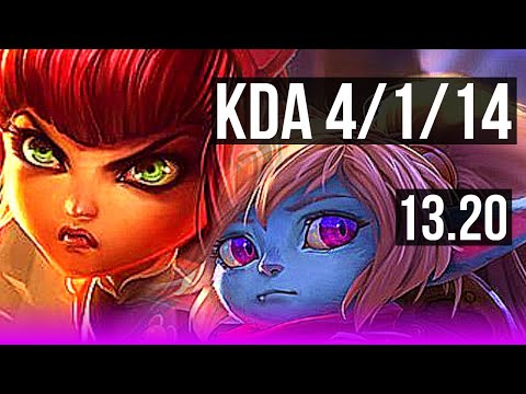 ANNIE & Samira vs POPPY & Xayah (SUP) | 4/1/14, 1.6M mastery | KR Diamond | 13.20