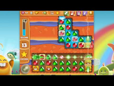 Diamond Digger Saga Level 745 (no boosters or extra moves)
