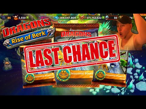 LAST SEASONAL PACKS!!!!! | Dragons: Rise Of Berk #154