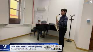 Juan Jesús BERNAL CASTRO plays Sonata N2º by J. Brahms #adolphesax