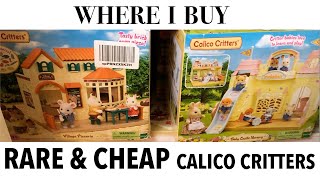 WHERE I BUY Rare, CHEAP, & Vintage Calico Critters Sylvanian