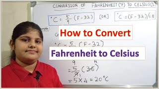Conversion of Fahrenheit to Celsius - How to convert  Fahrenheit to Centigrade