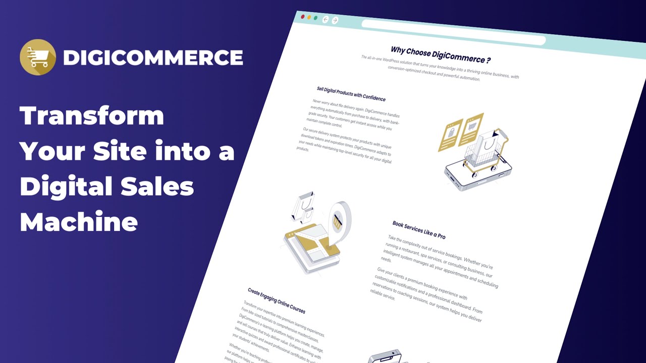DigiCommerce demo video