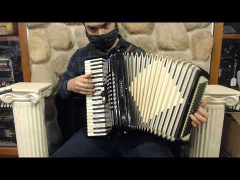 4623 - Black Excelsior Accordiana 603 Piano Accordion LM 41 120 $799