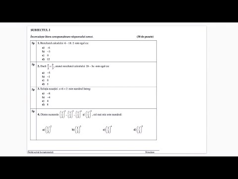 Simulare Evaluare Nationala 2022 -  Rezolvare Subiect