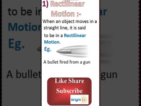 CBSE/NCERT Science Class6 motion And Measurement(What is Rectilinear Motion ?)#BrightIQ #Shorts