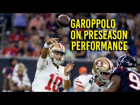 San Francisco 49ers' QB Jimmy Garoppolo on penalties and Taylor touchdown