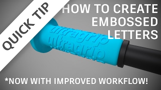 QUICK TIP: How to emboss letters (updated!)