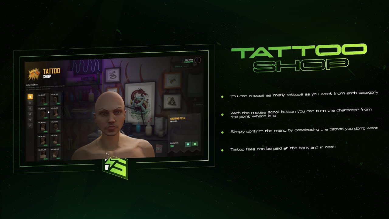 Tattoo Shop [ESX/QB] thumbnail 2