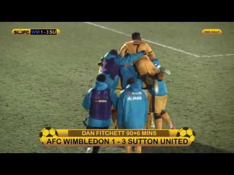 SUFCtv: Sutton United beat League 1 AFC Wimbledon on a memorable evening..