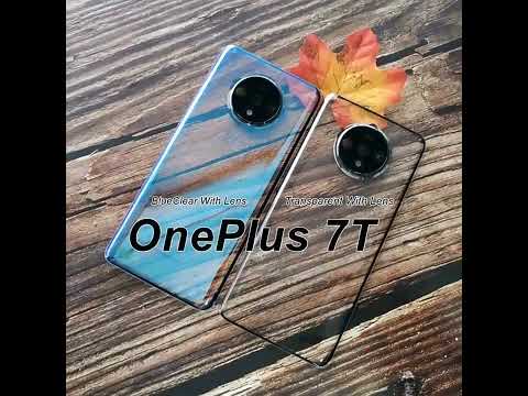 Transparent Clear Back Glass Cover For Oneplus 7 7T Pro Battery Cover OnePlus 7 T Housing Door Case