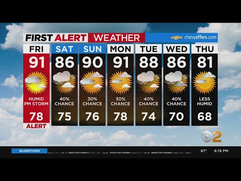 First Alert Forecast: CBS2 8/4 Evening Weather at 6PM