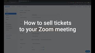 How to sell tickets for your Zoom meeting / webinar || Billetto