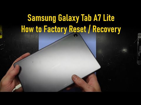 Samsung Galaxy Tab A7 Lite, How to Factory Reset / Recovery Mode