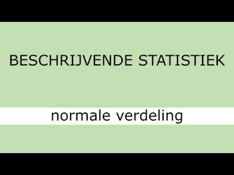 Beschrijvende statistiek - Normale verdeling