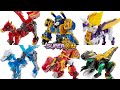 Tyrannus Conger Ninja Raptor Duke Knight Double Dragon Super10 Transformation Robot
