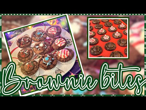 These are so cute! Brownie Kisses 🎄 Christmas Recipes