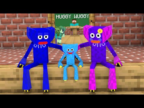 Huggy Wuggy's Life - Minecraft Animation