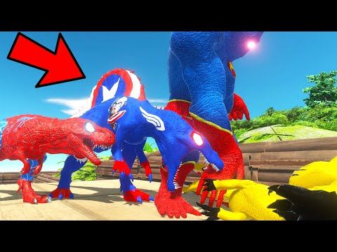 BUMBLEBEE SPINO vs SUPERMAN T-REX vs SUPERMAN GORO DEATH RUN - Animal Revolt Battle Simulator