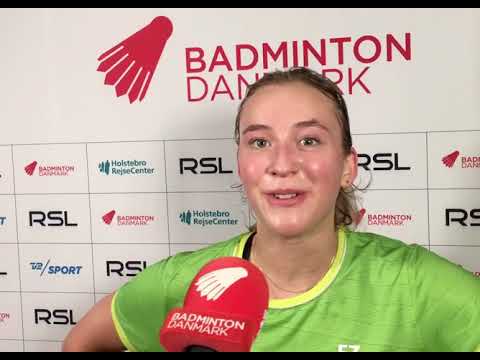 Den 16-årige debutant Simona Pilgaard er videre til anden runde ved RSL DM 2020