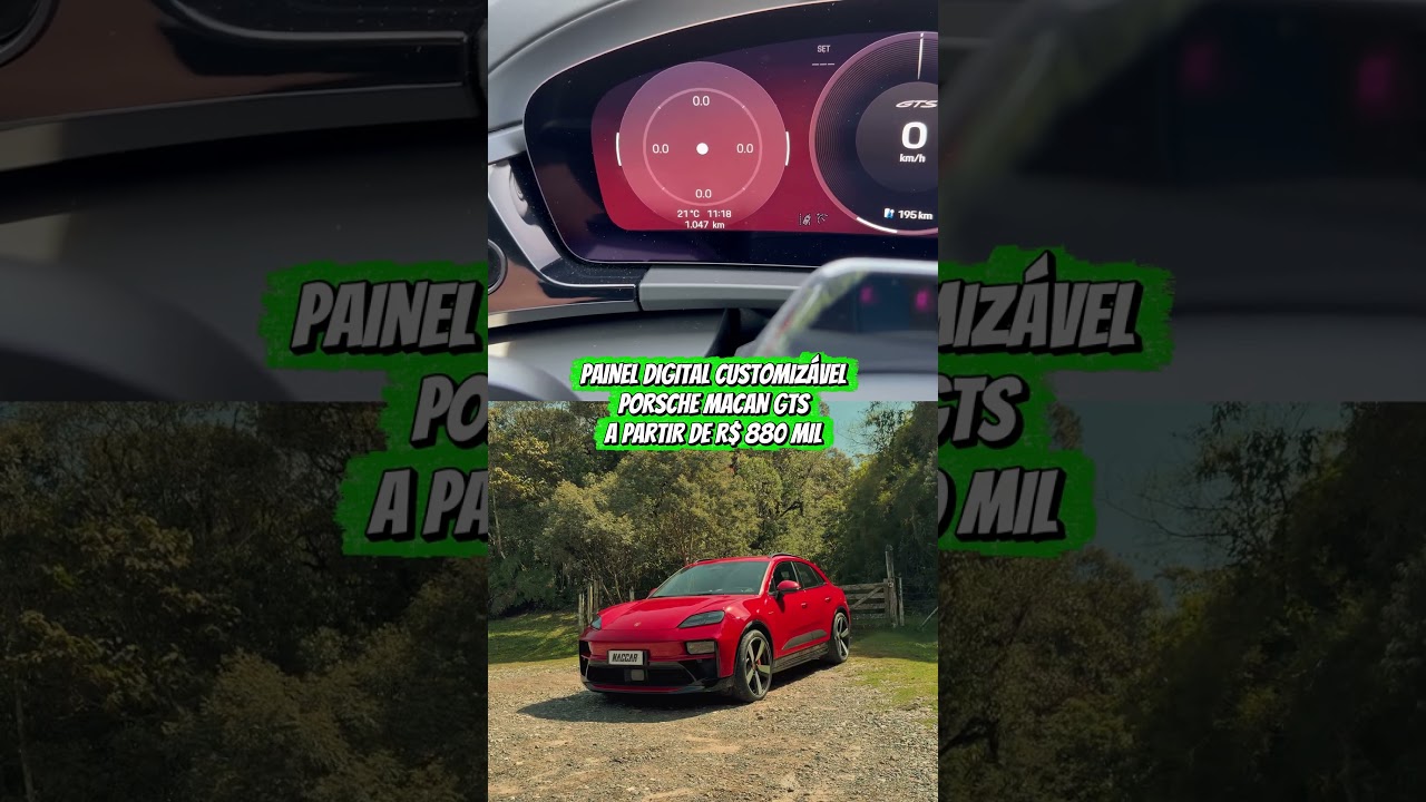 PAINEL CURVO DE 12,6”! Veja tudo que você pode customizar no Porsche Macan GTS! 😱🖥️