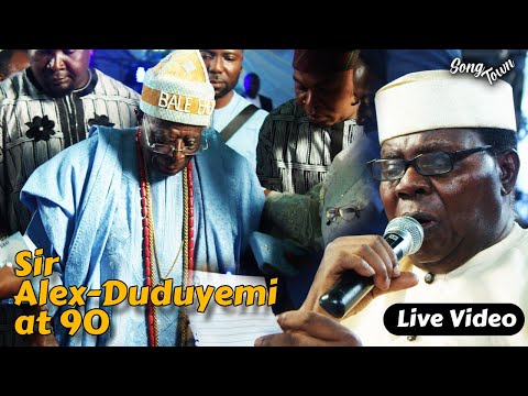 Sir Ebenezer Obey At The 90th Birthday Of Sir Alex-Duduyemi 