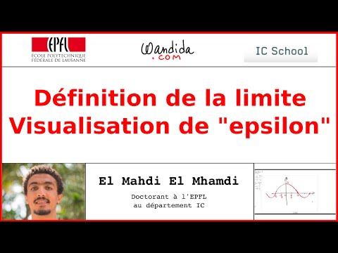 Définition de la limite - Visualisation graphique de "epsilon" | El Mahdi El Mhamdi