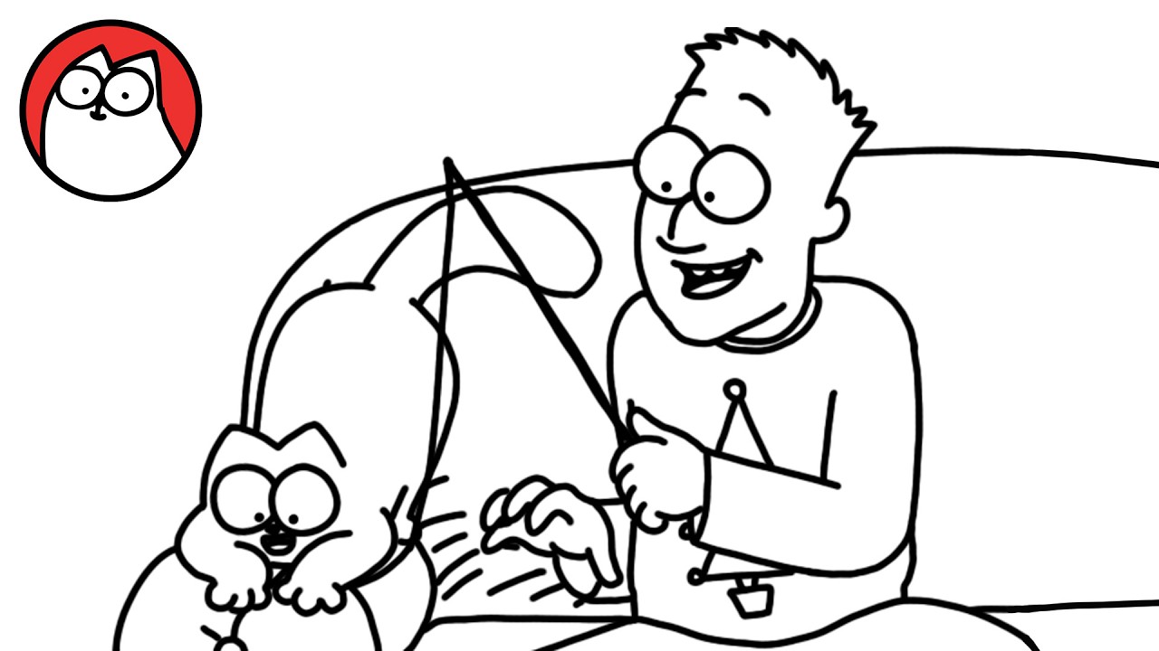 A Christmas Yarn - Simon's Cat (A Christmas Special) | BLACK & WHITE