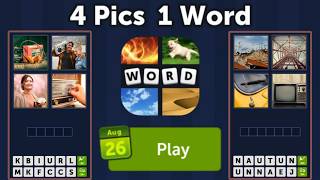 4 Pics 1 Word Daily Puzzle Answers August 26, 2026