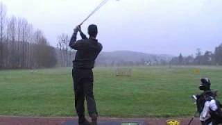 preview picture of video 'Phil Rowe golf swing Driver down the line 18.01.10'