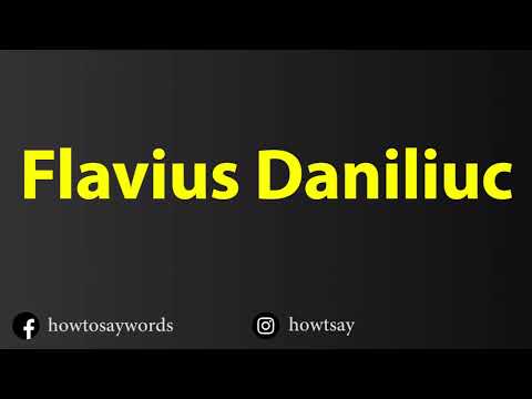 How To Pronounce Flavius Daniliuc