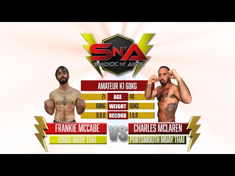 Shock N Awe 35 - Charles McLaren vs Frankie McCabe - Catchweight Amateur Kickboxing 68kg