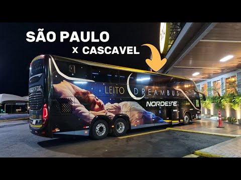RUMO AO OESTE DO PARANÁ com a EXPRESSO NORDESTE ! VIAJANDO de SÃO PAULO para CASCAVEL no DREAM BUS