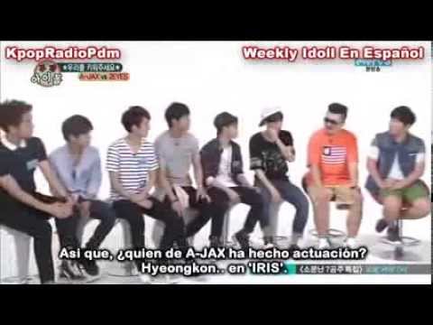 [Sub Español] 130925 Weekly Idol A-JAX & 2EYES PARTE 1
