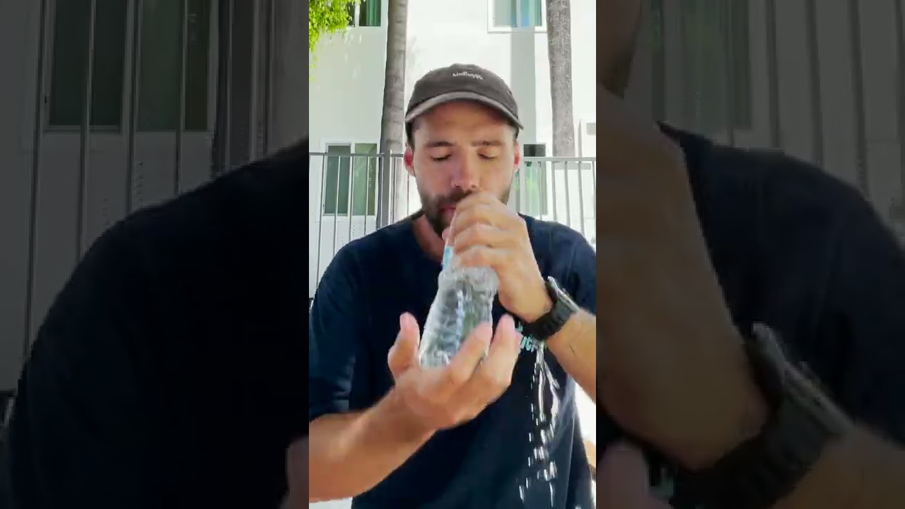 I LEARNED TO DRINK A WATER BOTTLE IN 1 SECOND #shorts