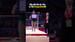 She was almost 50 years old too💀 #gymnastics #funny #simonebiles #unevenbars #sports