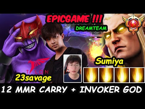 Talon 23savage Faceless Void 12K MMR Carry Dreamteam Combo Sumiya Invoker Master Dota 2 pro Gameplay
