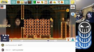 Super Mario Maker - Creating a Complete Level - Crow Plays Live