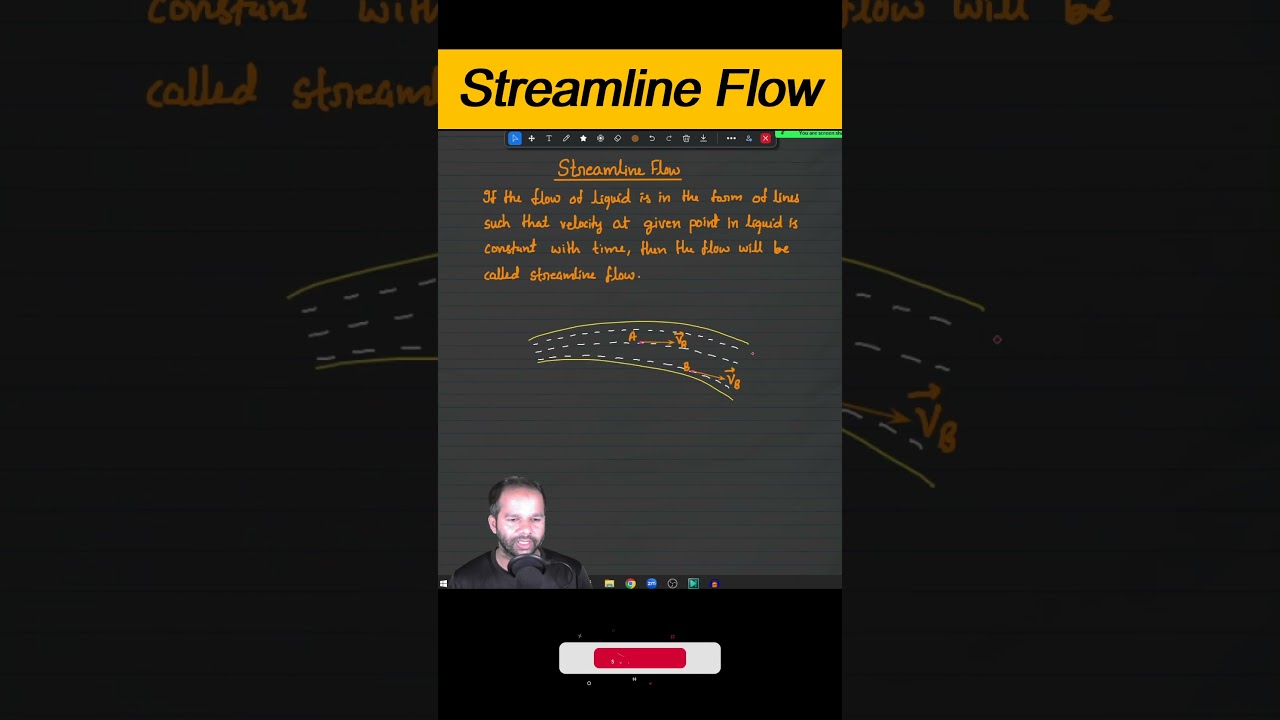 Streamline Flow | Fluid Mechanics #class11 #fluidmechanics #physics