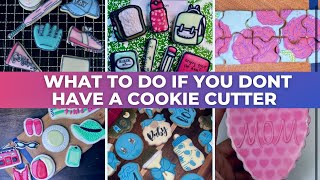 Cutting Out Cookie Shapes Without A Cookie Cutter | custom cookies