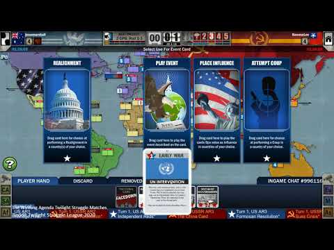International Twilight Struggle League - Jesse Marshall v Bananalee