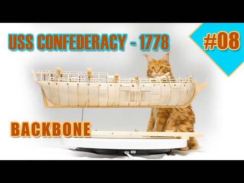 The biggest and most difficult ship model kit - #08 - USS CONFEDERACY - [BACKBONE]
