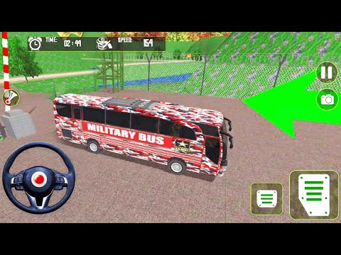 Soldier Military Duty Transporter Drive – US Army Bus Coach Driving Simulator #2 – Android Gameplay